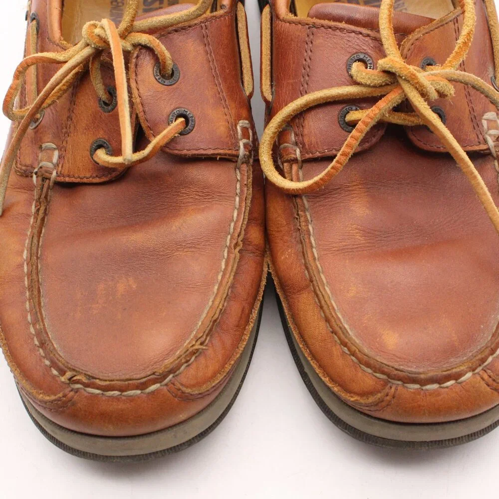 Mephisto Spinnaker Men’s Size 9 Boat Shoes Moccasin Loafer Shoes Brown Tan